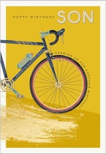 Cycling Bicycle Son Birthday Card