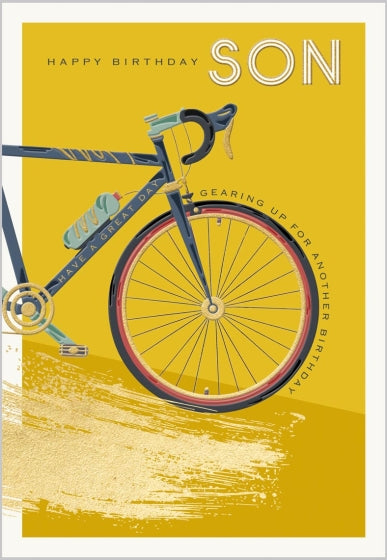 Cycling Bicycle Son Birthday Card