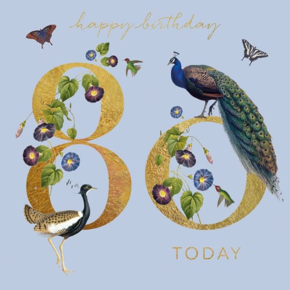 80th  Birthday Card