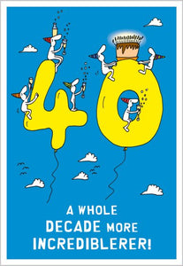 40th Birthday Card