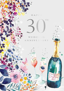 30th Wedding Anniversary Card