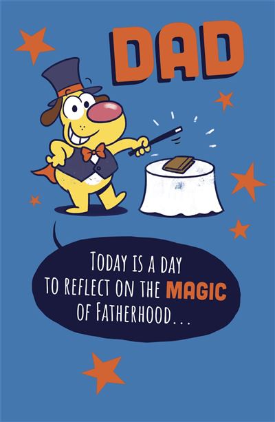Magician Dog Father’s Day Card