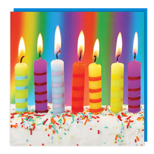 Birthday Candles Blank Lenticular 3D Card