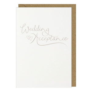 Wedding Acceptance Card