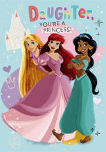 Load image into Gallery viewer, Disney Princess Daughter Birthday Card
