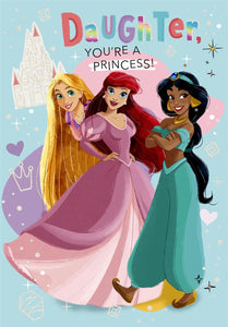 Disney Princess Daughter Birthday Card