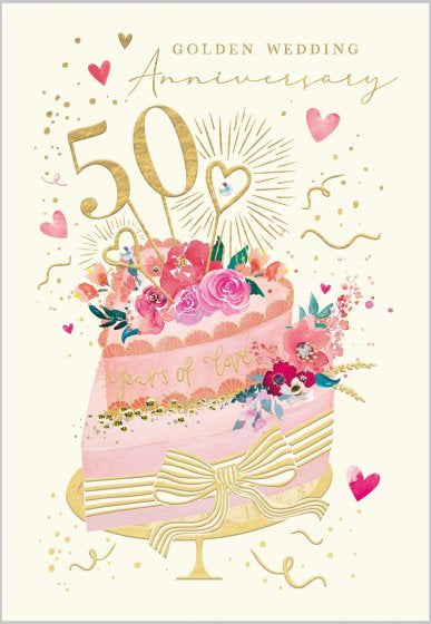 Golden Wedding 50th Anniversary Card