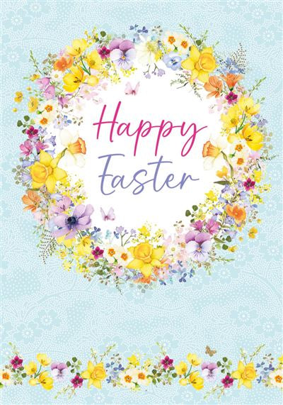 Spring Wreath Pack Of 5 Easter Cards