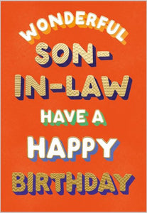 Son-In-Law Birthday Card