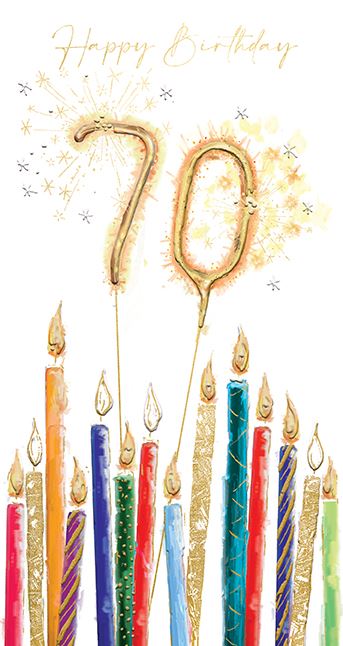 70th Birthday Card
