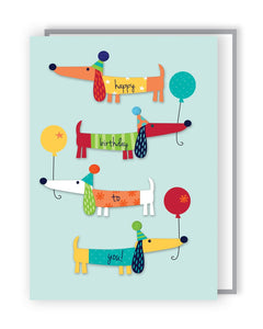 Sausage Dog  Birthday Card