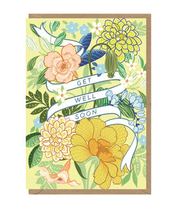 Floral Get Well  Card