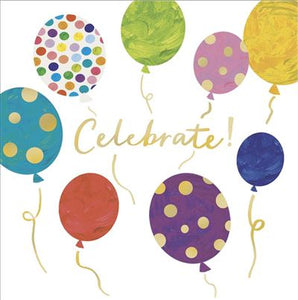 Spotty Balloons Birthday Card