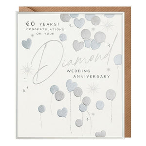 60th Diamond Wedding Anniversary Card