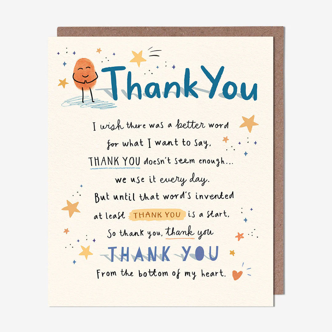 Thank You Doesn't Seem Enough Card