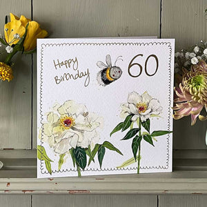 60th Bee Birthday Card