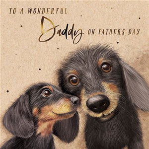 Wire-haired Daschunds Father’s Day Card