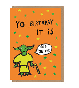 Yoda Birthday Card