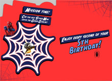 Load image into Gallery viewer, Marvel Spider-Man 5th Birthday Card
