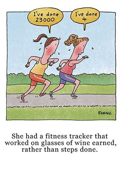 Fitness Tracker Humour Birthday Card