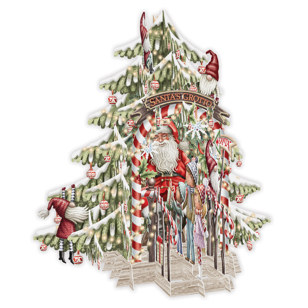 3D Stand Up & Stand Out Santa’s Grotto Christmas Card
