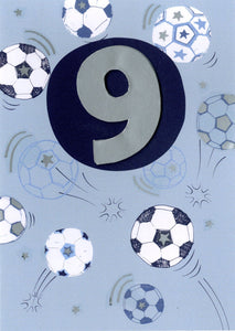 Football 9th Birthday Card