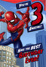 Load image into Gallery viewer, Marvel Spider-Man 3rd  Birthday Card
