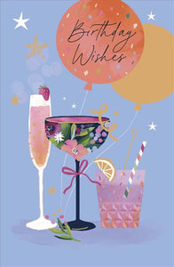 Cocktails Birthday Card