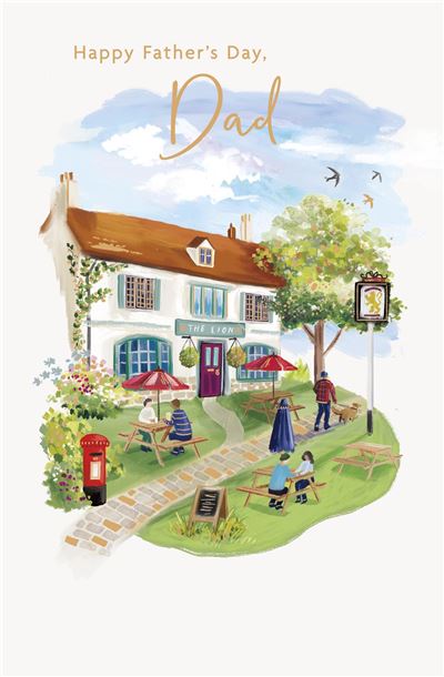 Pub Scene Father’s Day Card
