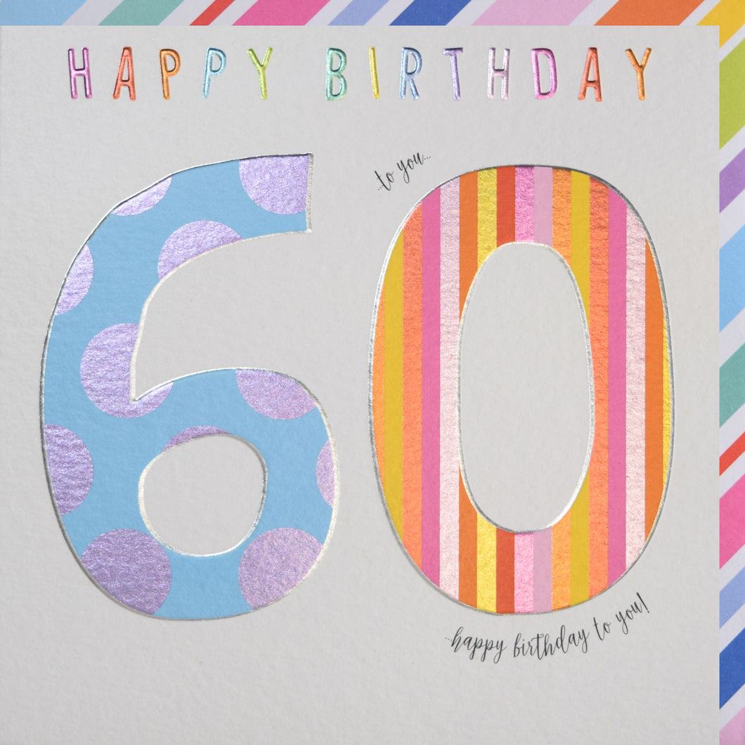 60th Birthday Card