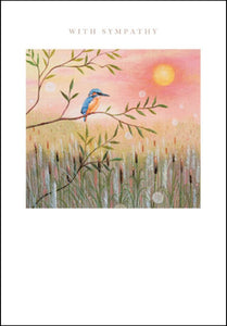 Kingfisher Sympathy Card