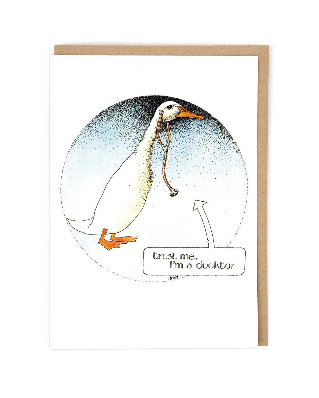 “Ducktor” Funny Humour Get Well Card by Simon Drew