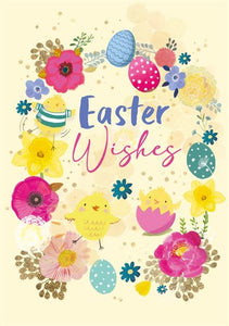 Easter Wishes Pack Of 5 Easter Cards