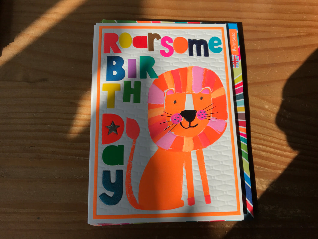 Lion Roarsome Birthday Card