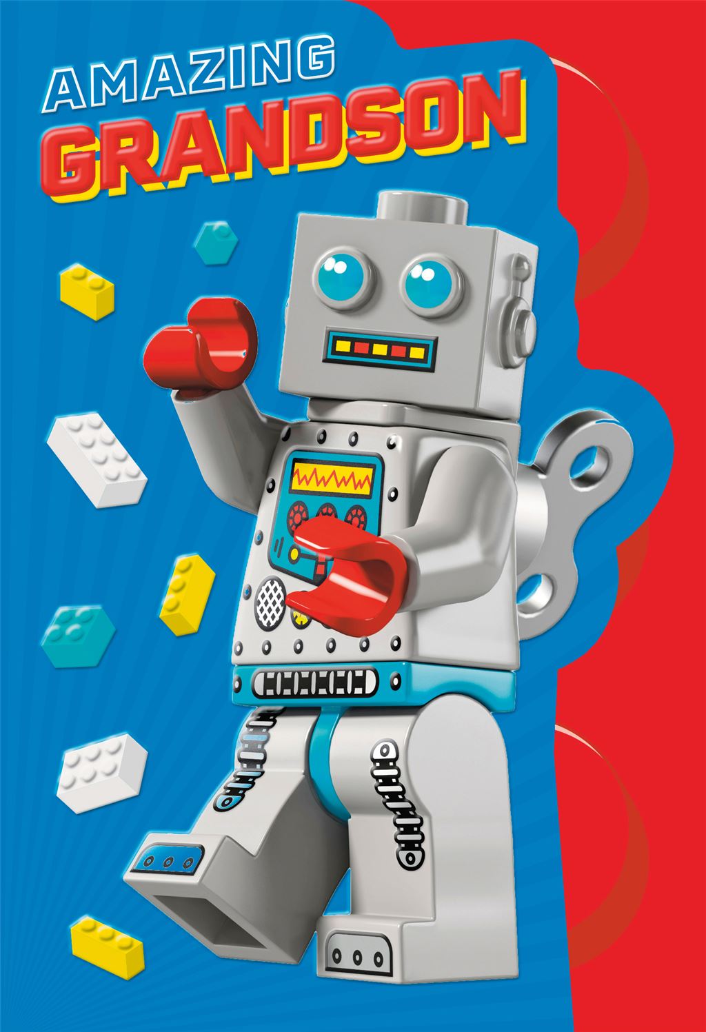 Lego Robot Grandson Birthday Card