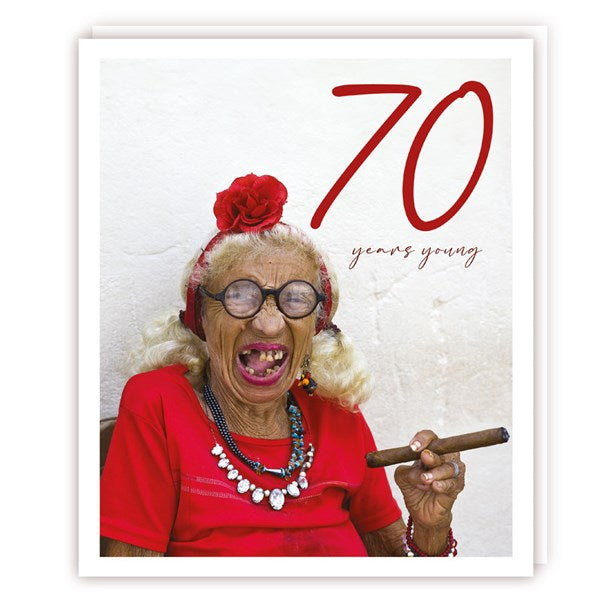 70th Birthday Humour Card