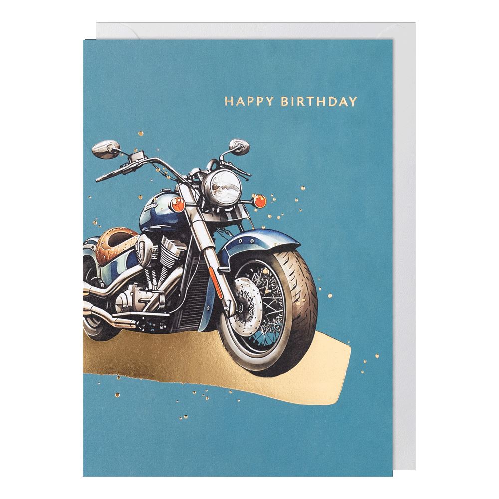 Motorbike Birthday Card