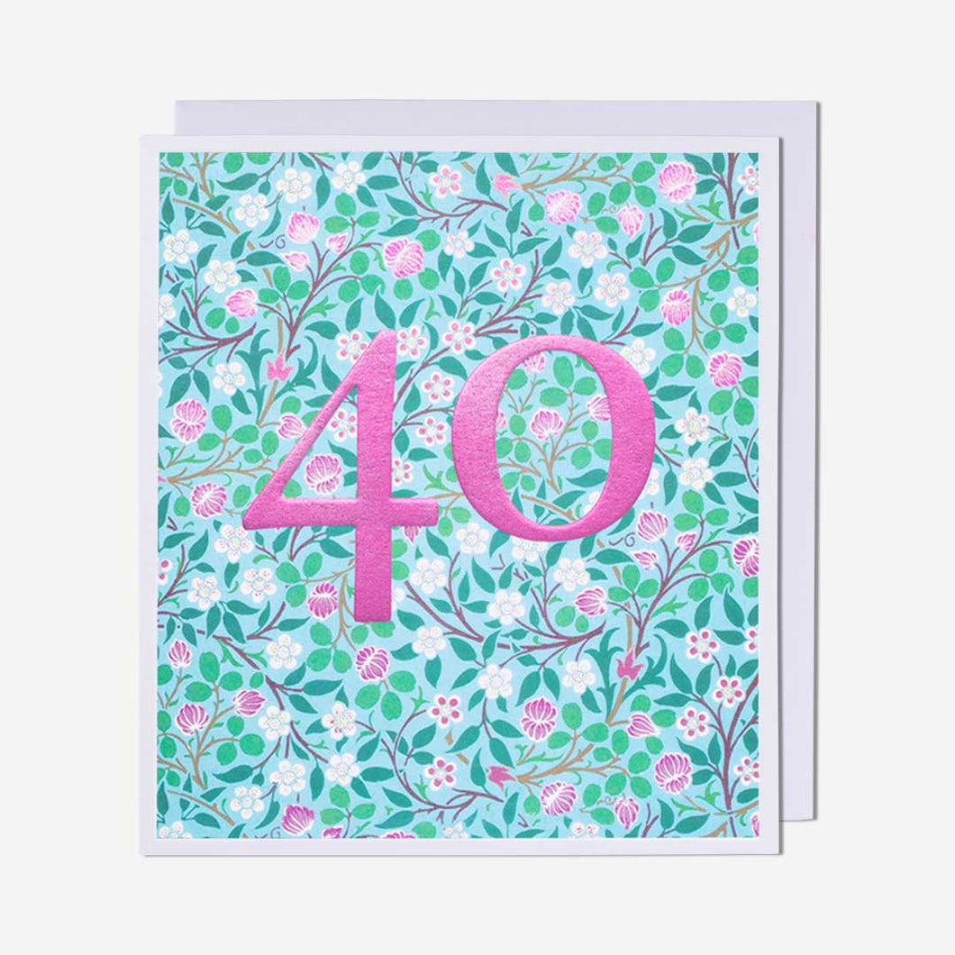 40th Birthday Card