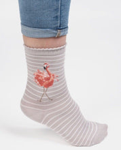 Load image into Gallery viewer, Flamingo Super Soft Bamboo Socks by Wrendale Designs
