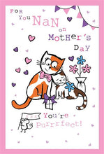 Load image into Gallery viewer, Purrrfect Nan Mother’s Day Card
