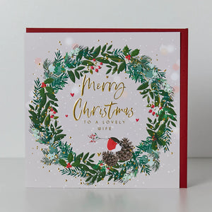 Lovely Wife Christmas Card