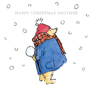 Paddington Bear Brother Christmas Card