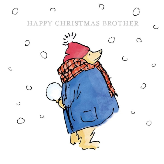 Paddington Bear Brother Christmas Card