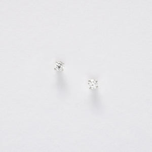 ‘Sweet Pea Kindness & Gratitude’ Sterling Silver Crystal Stud Earrings Card