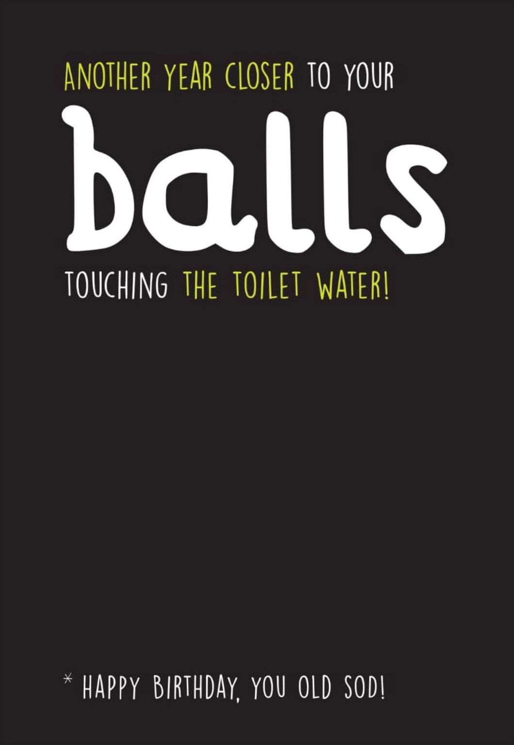 Balls Birthday Card