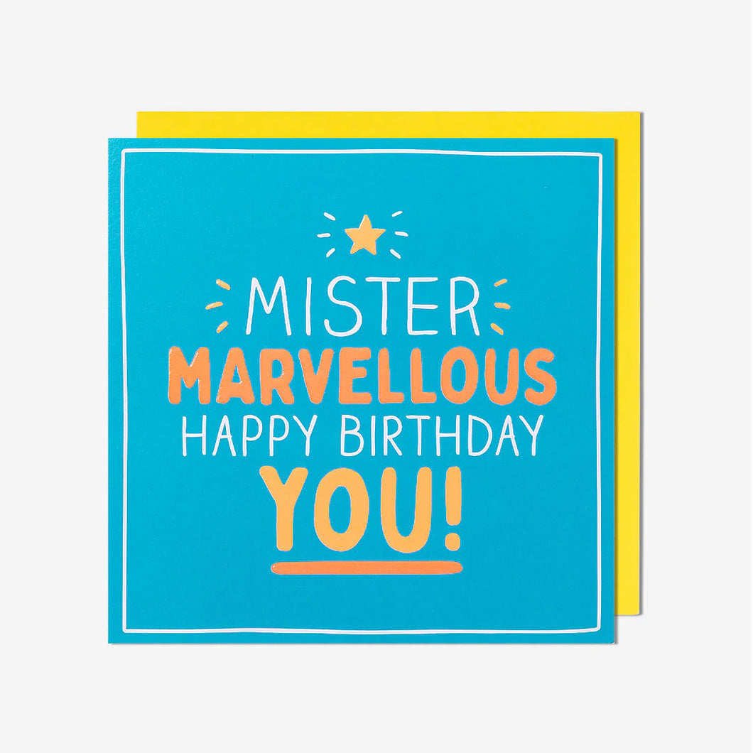 Mr Marvellous Birthday Card