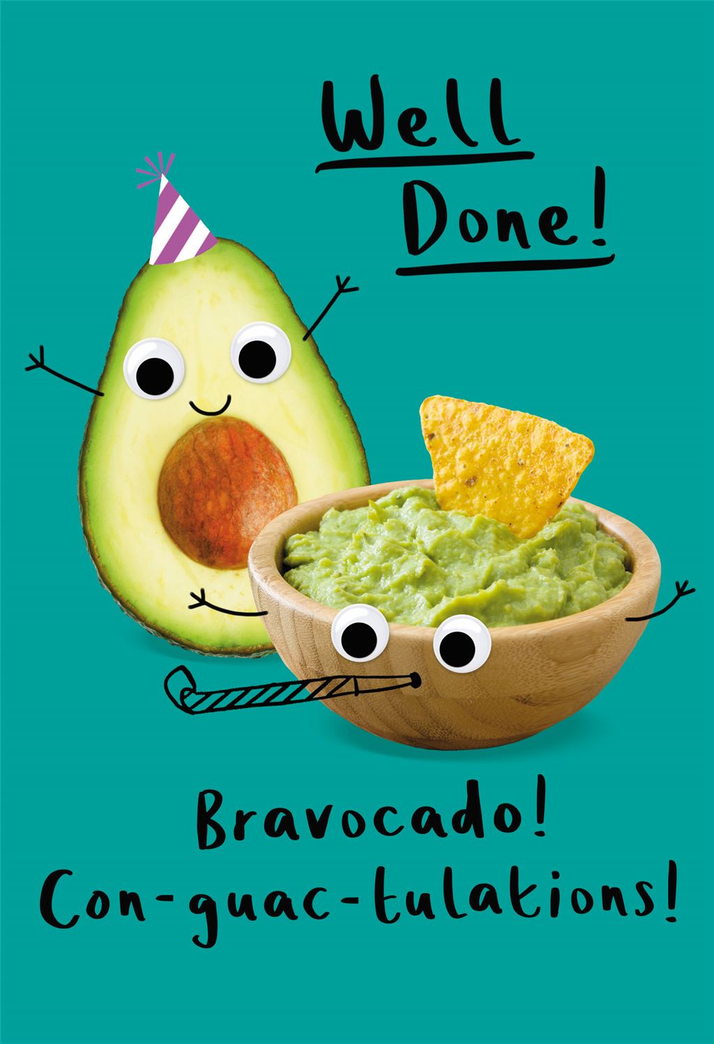 Bravacado, Con-guac-tulations! Well done card