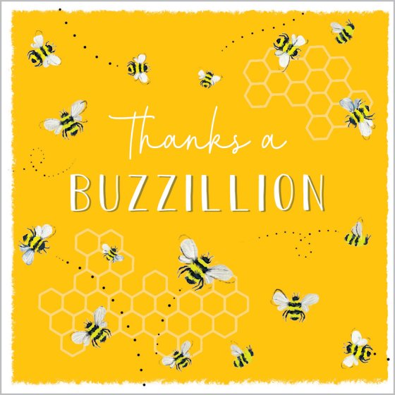 Buzzilion Bees Pack Of 6 Mini Thank You Notecards & Envelopes