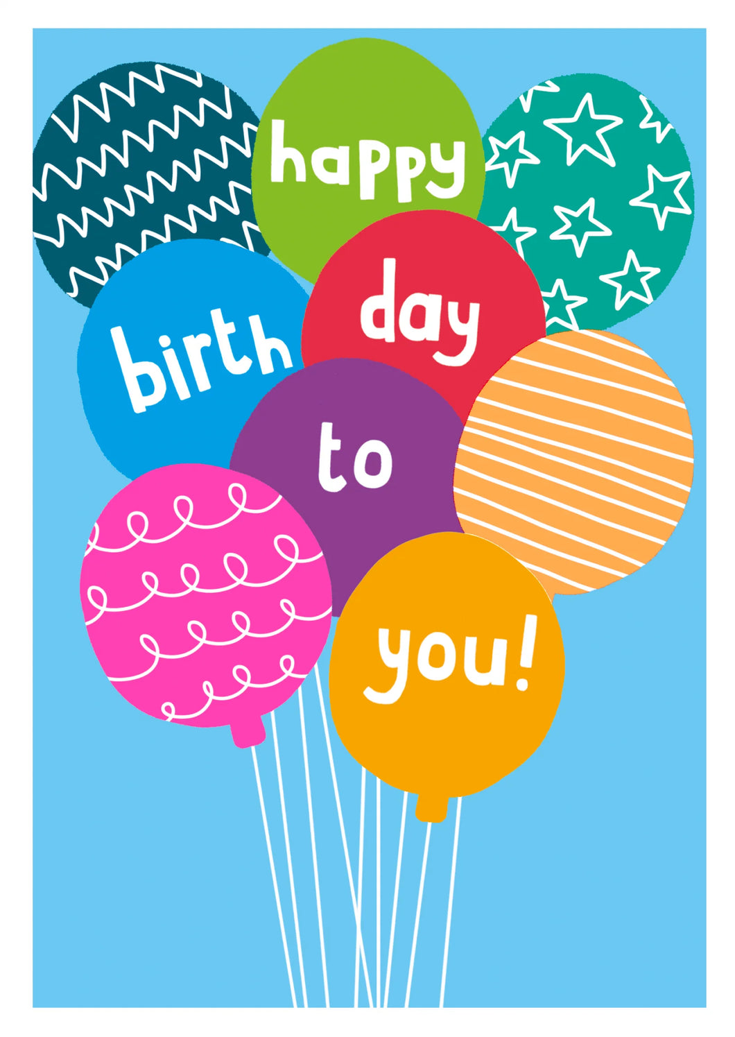 Balloons Birthday Card