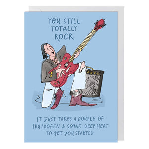 You Still Totally Rock Electric Guitar Humour Blank Card